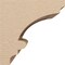 Ekena Millwork 8"W x 8"D x 8"H Wide Diane Rough Cedar Woodgrain TimberThane Corbel, Primed Tan CORUR08X08X08DIARCPR - alternate 4